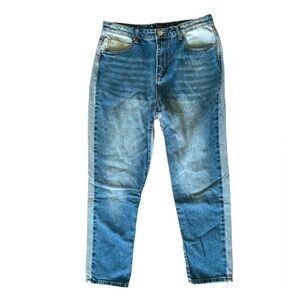5/$25 Nasty Gal Collection two-toned high waisted jeans size 8
